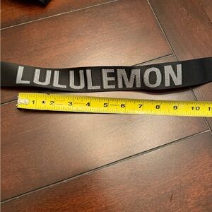 Lululemon Black Logo strap for yoga mat